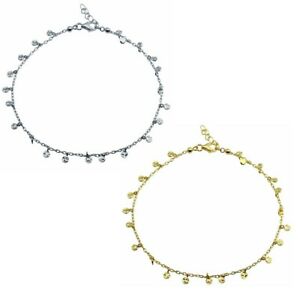 【送料無料】ジュエリー・アクセサリー シルバースターリングモチーフチェヴィルブレスレットargent sterling confetti motif bracelet de cheville