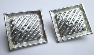 【送料無料】ジュエリー・アクセサリー イヤリングクリップカラーシルバーヴィンテージboucles doreilles clips couleur argent bijou vintage signe sarah cov grave 2155