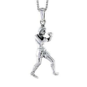 【送料無料】ジュエリー・アクセサリー シルバースターリングボクサーペンダントブレロックイタリアンチェーンボックスargent sterling boxer pendentif breloque, 18 italien boite chaine
