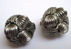 【送料無料】ジュエリー・アクセサリー イヤリングクリップヴィンテージオリジナルパールシルバーカラーboucles doreilles clips ancien bijou vintage original perle couleur argent 3385