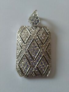 【送料無料】ジュエリー・アクセサリー シルバーネックレスペンダントクリスタルref 375 pendentif pour collier argent, neuf, incruste de cristaux