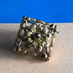 【送料無料】ジュエリー・アクセサリー ゴールドメッキオールドアールヌーボーファインブローチbroche ancienne art nouveau fine en plaque or