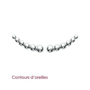 【送料無料】ジュエリー・アクセサリー シルバーイヤリングロディドチゼルボールcontours doreilles en argent 9251000 rhodie boules ciselees
