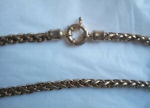 【送料無料】ジュエリー・アクセサリー チェーンリンクネックレスヴィンテージセンチゴールドスチールメタルchaine maillons collier dore ancien ou vintage 68 gr 46 cm metal acier dore d1