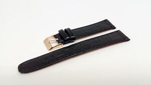 【送料無料】ジュエリー・アクセサリー ブラックレザークロックウォッチbracelet montre facon croco noir en cuir de veau,disponible de 12 a 20mm