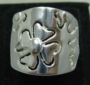 【送料無料】ジュエリー・アクセサリー スタイリッシュスターリングシルバーリングフラワーソリッドサイズエンプレスstylish sterling silver ring flower solid 925 size 4 10 empress