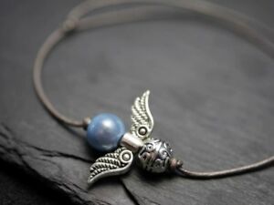 【送料無料】ジュエリー・アクセサリー エンジェルレザーブレスレットbracelet en cuir ange
