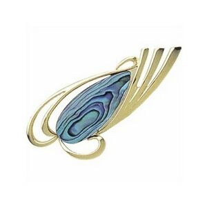 【送料無料】ジュエリー・アクセサリー パウアジュエリーゴールドプレートブローチpaua bijoux plaque or broche pgp706