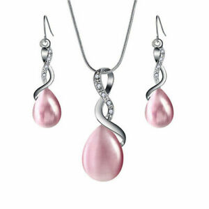 【送料無料】ジュエリー・アクセサリー ジュエリーネックレスピンクスワロフスキーイヤリングRエレメンツbijoux parure collier boucles doreilles opale rose swarovskiRelements neuves