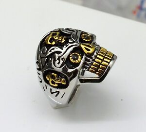 【送料無料】ジュエリー・アクセサリー リングモデルバイカーカスタムゴシックハーレーbague chevaliere tete de mort acier gros model,bikers,custom,gothique,harley 13,476円