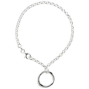 【送料無料】ジュエリー・アクセサリー シルバースターリングブレスレットリンクサークルオブライフイタリア184cm argent sterling bracelet lien w cercle de vie, fabrique en italie