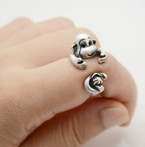 【送料無料】ジュエリー・アクセサリー モンキーリングシルバーカラーsinge anneau, amovible en couleur argent