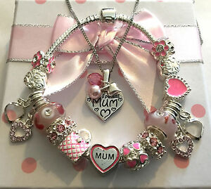 【送料無料】ジュエリー・アクセサリー スペシャルママアージェントローズブレロックハートセットネックレスブレスレットfemmes special maman argent rose breloque c?ur set bracelet collier