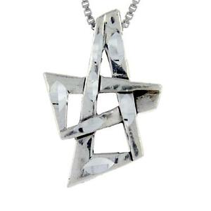 【送料無料】ジュエリー・アクセサリー デビッドペンダントシルバースターリングスターインチイタリアンチェーンボックスargent sterling etoile de david pendentif, 18 italien boite chaine