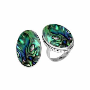 【送料無料】ジュエリー・アクセサリー シルバースターリングオーバルシェイプリングオルモーシェルargent sterling forme ovale bague avec coquille dormeau ar6213ab152cm