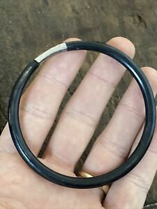 【送料無料】ジュエリー・アクセサリー ブラックホーンヴィンテージオールドジョンクブレスレットvintage ancien bracelet jonc en corne noir