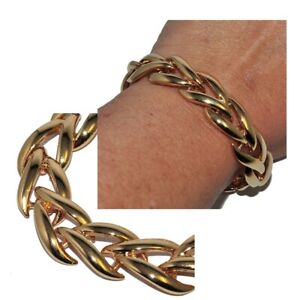 【送料無料】ジュエリー・アクセサリー ゴールドブレスレットメッシュシェブロンbracelet de couleur or maille epi ou chevron 13mm 19cm bijou