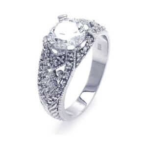 【送料無料】ジュエリー・アクセサリー シルバースターリングエンゲージリングブリリアントカットセンターグレーargent sterling fiancailles bague w 8 mm 20 ctbrillant coupe centre cz gris