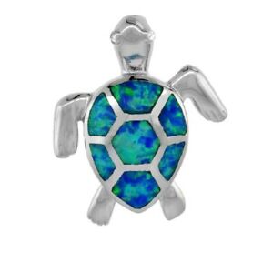 【送料無料】ジュエリー・アクセサリー シルバースターリングオパールウミガメペンダントargent sterling opale mer tortue pendentif