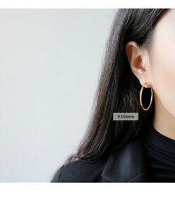 【送料無料】ジュエリー・アクセサリー イヤリングクレオールリングスターリングシルバーフェルメイユboucles doreille creole anneau petit 30mm sterling argent 925 vermeil cy10