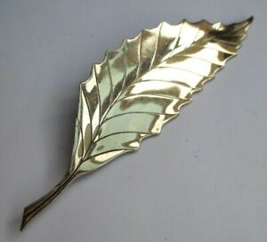 【送料無料】ジュエリー・アクセサリー ブローチシートヴィンテージbroche ancienne grande feuille bijou vintage couleur argent poli brillant 3199