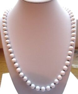 【送料無料】ジュエリー・アクセサリー ネックレスレトロビーズビーズシルバーbeau collier bijou retro perles porcelaine blanche perles couleur argent 1849