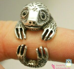 【送料無料】ジュエリー・アクセサリー サイズリングクマウォンバットエイジドシルバーゴールドtaillereglable paresseux anneau ours wombat argent vieilli or drole