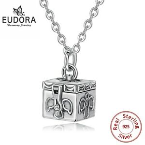 【貨物輸送無料】宝飾品・付属物 エルキープメモリボックスネックレスシルバークリスマスsouvenir boite collier amour 925 argent noel cadeau pour elle femme cendres keep