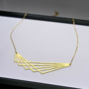 【送料無料】ジュエリー・アクセサリー グラフィックパターンペンダントネックレスシンボルモダンマンダラゴールドcollier avec motifs graphique pendentif symbol mandala moderne or