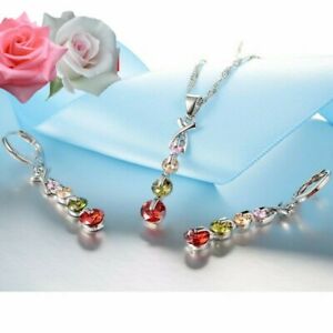 【送料無料】ジュエリー・アクセサリー ロマンチックバックルスワロフスキービーズRcollier boucles romantique 4 perles swarovskiR elements multicolores argent 925