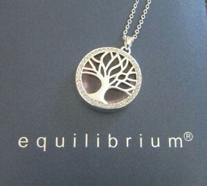 【送料無料】ジュエリー・アクセサリー ナインシルバーメッキライフネックレスneuf femmes equilibrium plaque argent arbre de vie collier 274596
