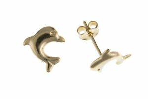 【送料無料】ジュエリー・アクセサリー ゴールドドルフィンイヤリング9ct or dauphin boucles oreilles