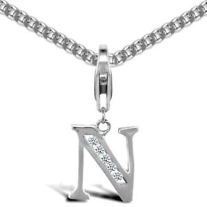 【送料無料】ジュエリー・アクセサリー ジュエルコロンドンシルバージルコーネイニシャルペンダントチェーンjewelco london argent zircone identite pendentif initial n 457cm chaine