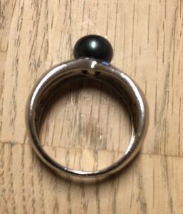 【送料無料】ジュエリー・アクセサリー パールシルバーリングassez joli vieux 925er bague argent avec perle