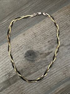 【送料無料】ジュエリー・アクセサリー シルバーネックレスマッシフメイルトレッサーフェルメイユtres beau collier en argent massif 925 maille tresser vermeil