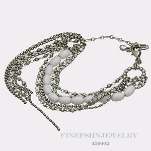 【送料無料】ジュエリー・アクセサリー トーンブレスレットauthentic pilgrim jewelry silver tone white bracelet 785 450002