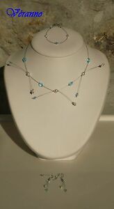 【送料無料】ジュエリー・アクセサリー ターコイズparure etincelle enfant blanc, turquoise demoiselle dhonneur