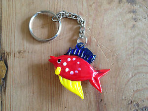 【送料無料】ジュエリー・アクセサリー ナインガラスフィッシュキーホルダースペシャルコレクションショップneuf portecles poisson en verre special collection exposition boutique