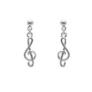 【送料無料】ジュエリー・アクセサリー シルバーローディエスロドリングイヤリングboucles doreilles cle de sol en argent 925 rhodie neuves