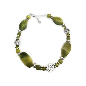 【送料無料】ジュエリー・アクセサリー コネマラエンバードオーバルケルトブレスレットmarbre du connemara entortille ovale noeud celtique bracelet