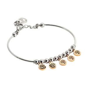 【送料無料】ジュエリー・アクセサリー マカボッカデモジャンティスチールリジッドブレスレットライフツリーbracelet rigide mya boccadamo jaunty acier avec arbre de vie sa br15