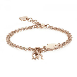 【送料無料】ジュエリー・アクセサリー ブラチャレドナコンペッセエメドゥーサオロローザスパポハイチbracciale donna con pesce e medusa pvd oro rosa sagapo haiti sht30 1484