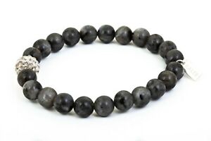 【送料無料】ジュエリー・アクセサリー ラブラドリットナチュラルパールラインストーンブレスレットbracelet perles naturelles labradorite perles 8mm et strass