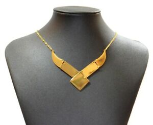 【送料無料】ジュエリー・アクセサリー ゴールデンステンレススチールネックレスcollier inox dore