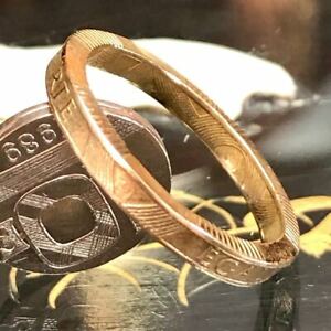 【送料無料】ジュエリー・アクセサリー ブリュセコインリングフランコインリングbronce coin ring, 1989 10 francs o20mm 0,79in coinring