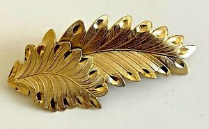 【送料無料】ジュエリー・アクセサリー ブロッシュキャロルスターbroche signe carol star deux feuille dore grave magnifique neuf 5,6cm
