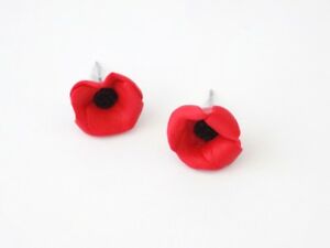 【送料無料】ジュエリー・アクセサリー ブラックポピーチップブラックミリメートルpuces coquelicot rouge noir 15 mm