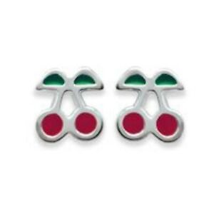【送料無料】ジュエリー・アクセサリー アージェントチェリーイヤリングboucles doreilles cerise en argent 925 et email enfant