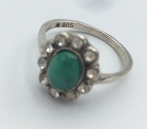 【送料無料】ジュエリー・アクセサリー リングアージェントマラカイトアンドストラスファンシーシルバーマラカイトリングbague argent malachite et strass fancy silver malachite ring