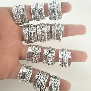 【送料無料】ジュエリー・アクセサリー リングスターリングシルバーメッキスピナーリングハンドメイドリングサイズ10 rings 925 sterling silver plated spinner ring handmade ring all size ak5
